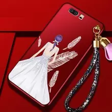 Чехол бампер для Xiaomi Redmi Note 5A Anomaly Boom Red / Girl in White Dress (Красный / Девушка в Белом)