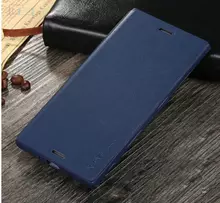Чехол книжка для Sony Xperia 10 X-Level Leather Book Blue (Синий)