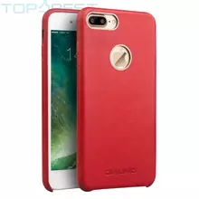 Шкіряний чохол бампер для iPhone 7 / iPhone 8 Qialino Calf Skin Red (Червоний)