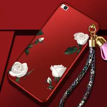 Чехол бампер для Huawei Nova 2 Anomaly Boom Red / White Rose (Красный / Белая Роза)