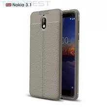 Чохол бампер для Nokia 3.1 Anomaly Leather Fit Grey (Сірий)