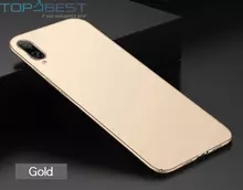 Ультратонкий чехол бампер для Huawei Y7 Pro 2019 Anomaly Matte Gold (Золотой)