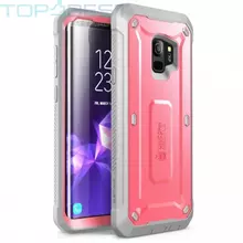 Противоударный чехол бампер Supcase Unicorn Beetle PRO для Samsung Galaxy S9 Pink / Gray (Розовый / Серый)