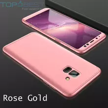 Ультратонкий чехол бампер для Samsung Galaxy A6 2018 GKK Dual Armor Rose Gold (Розовое Золото)