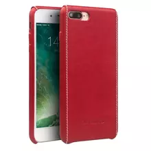 Кожаный чехол бампер для iPhone SE 2022 / iPhone SE 2020 / iPhone 7 / iPhone 8 Qialino Plain Red (Красный)