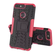 Противоударный чехол бампер для Huawei Honor 7A Prime / Honor 7A Pro / Honor 7C / Y6 2018 / Y6 Prime 2018 / Y6 Pro 2018 Nevellya Case (встроенная подставка) Pink (Розовый)
