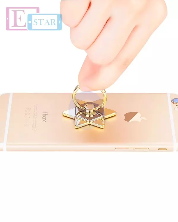 Кольцо-подставка Hoco Cph05-b Hexagram Ring Mobile Holder 2 для смартфонов и телефонов Gold (Золотой)