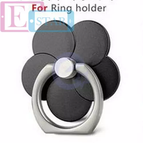 Алюминиевое кольцо-подставка Anomaly Gview Flower для смартфонов и телефонов Black (Черный)