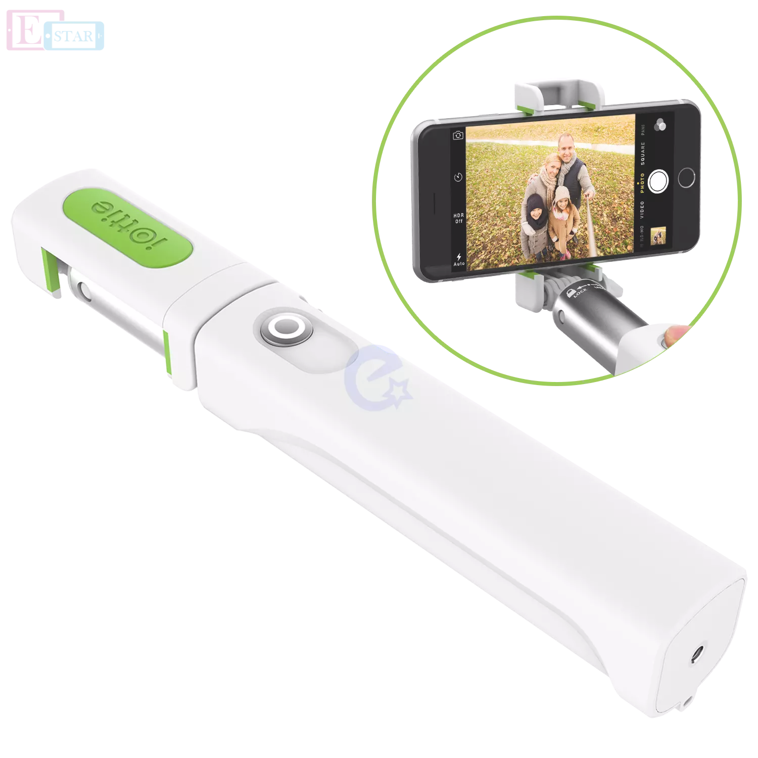 Оригинальная селфи палка iOttie MiGo Selfie Stick, GoPro Pole для Apple iPhone и смартфонов White (Белый) HLMPIO110WH