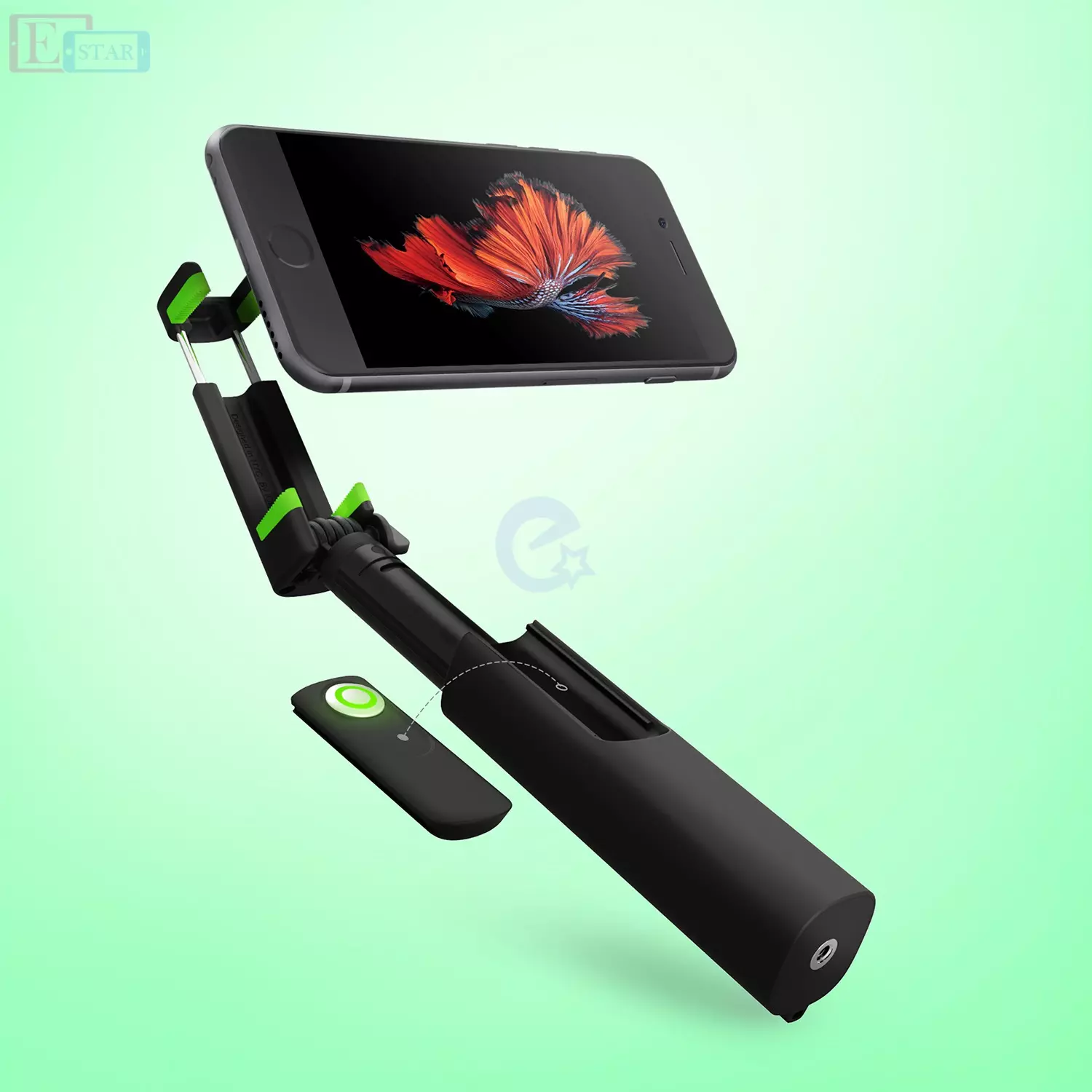 Оригинальная селфи палка iOttie MiGo Mini Selfie Stick, GoPro Pole для Apple iPhone и смартфонов Black (Черный) HLMPIO120BK