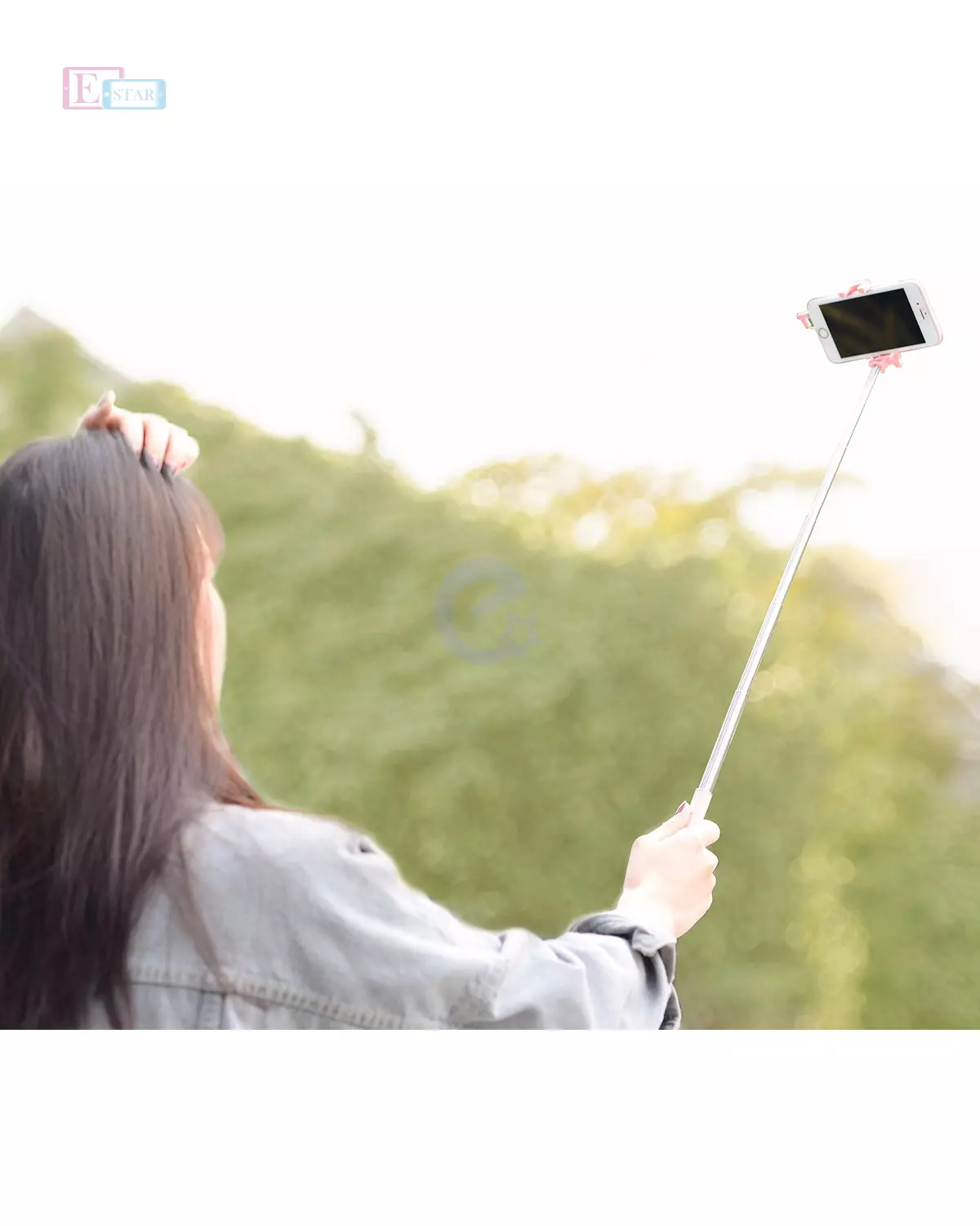 Оригинальная селфи палка Hoco K5 Neoterilc Wire Controllable Selfie Stick Black (Черный)