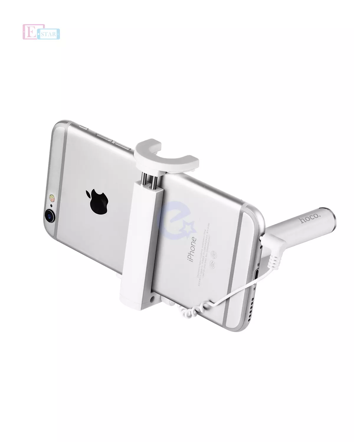 Оригинальная селфи палка Hoco K5 Neoterilc Wire Controllable Selfie Stick White (Белый)