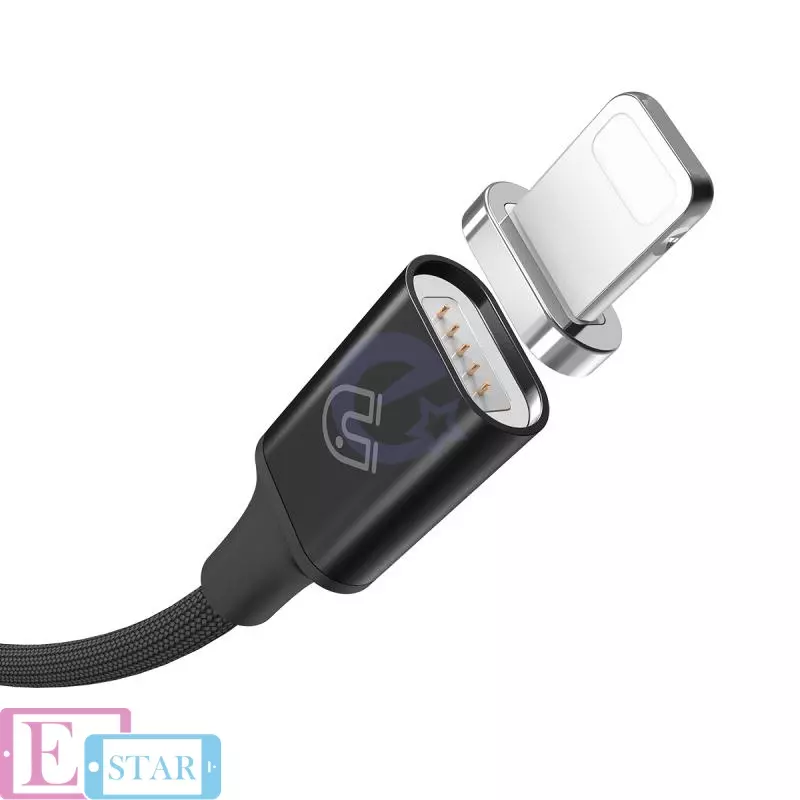 Магнитный кабель для зарядки Baseus Insnap Magnetic Cable Lightning Black/Silver (Черный/Серебро)