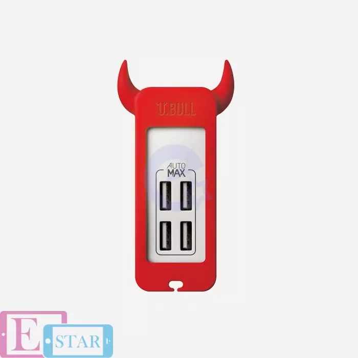 Зарядное устройство Momax U.Bull 4-port USB Charger Global Set Red (Красный) UM4GSA