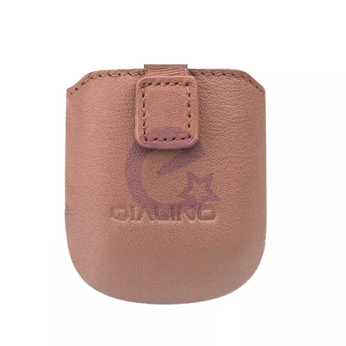 Компактний шкіряний чохол Qialino для навушників AirPods Brown (Коричневий)
