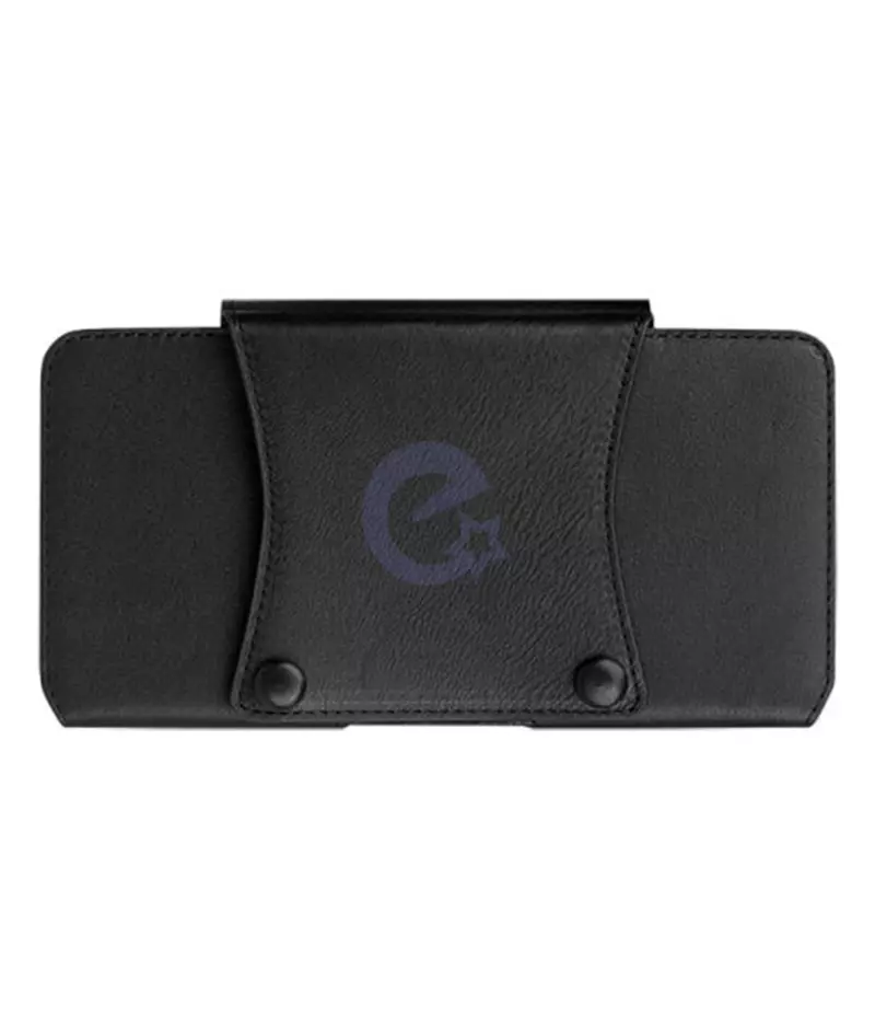 Кожаный чехол Qialino Universal Magnetic Leather Belt Phone Pouch Black (Черный)