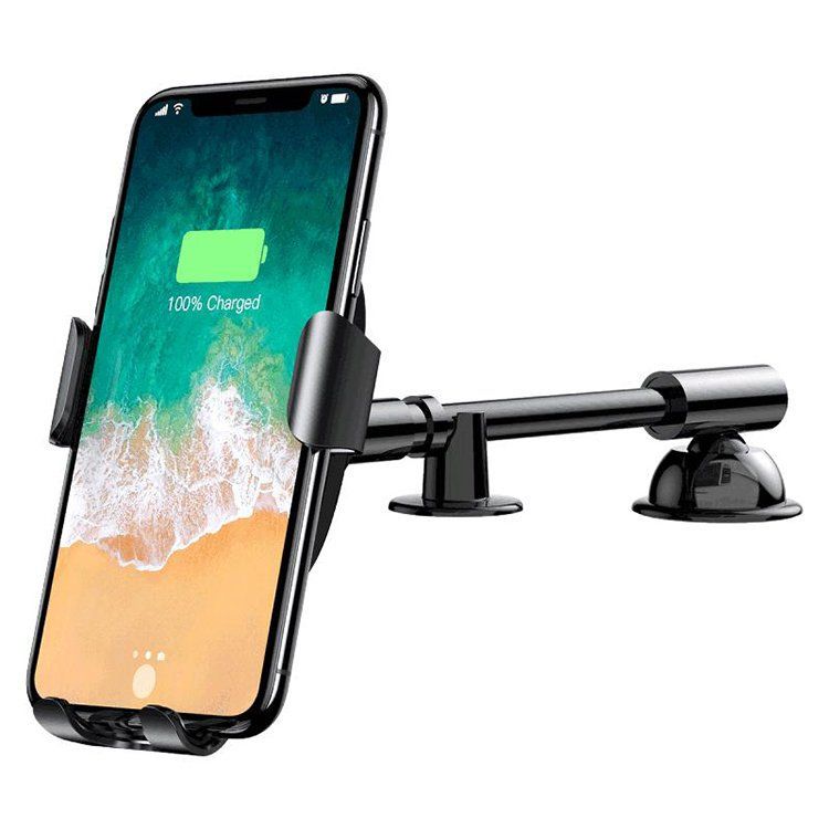 Автомобильный держатель Baseus Car Holder Gravity Heukji Wireless Charger
