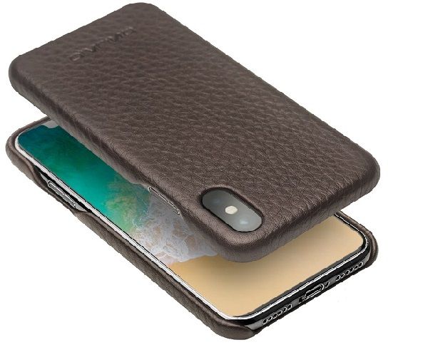 Кожаный защитный чехол бампер Qialino Tumbled Leather Back Case 
