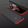 Противоударный чехол бампер для Xiaomi Redmi Note 7 Pro GKK Dual Armor Black / Red (Черный / Красный) 