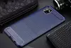 Чехол бампер для Samsung Galaxy Note 10 Lite iPaky Carbon Fiber Blue (Синий) 