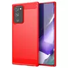 Чехол бампер Ipaky Carbon Fiber для Samsung Galaxy Note 20 Ultra Red (Красный)