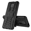 Противоударный чехол бампер для Motorola Moto G9 Play Nevellya Case (встроенная подставка) Black (Черный) 