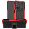 Противоударный чехол бампер для Motorola Moto G9 Plus Nevellya Case (встроенная подставка) Red (Красный) 