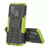 Противоударный чехол бампер для Oppo A53 Nevellya Case (встроенная подставка) Green (Зеленый) 