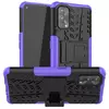 Противоударный чехол бампер для Realme 7 Pro Nevellya Case (встроенная подставка) Purple (Пурпурный) 