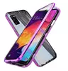 Чехол бампер для Samsung Galaxy M21 Anomaly Magnetic 360 With Glass Purple (Фиолетовый)