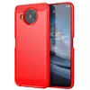 Чехол бампер для Nokia 3.4 iPaky Carbon Fiber Red (Красный) 