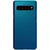 Чехол бампер для Samsung Galaxy S10 5G G9588 Nillkin Super Frosted Shield Blue (Синий)
