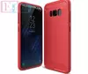 Чехол бампер Ipaky Carbon Fiber для Samsung Galaxy S8 Red (Красный)