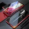 Чехол бампер для Xiaomi Poco F3 Anomaly Magnetic 360 With Glass Red (Красный)