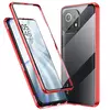 Чехол бампер для Xiaomi Mi 11 Lite / 11 Lite 5G NE Anomaly Magnetic 360 With Glass Red (Красный)
