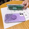 Чехол бампер для Samsung Galaxy A02 Anomaly Pop Socket Purple (Фиолетовый)
