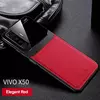 Чехол бампер для Vivo X50 Anomaly Plexiglass Red (Красный) 