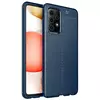 Чехол бампер для Samsung Galaxy A52 Anomaly Leather Fit Blue (Синий)