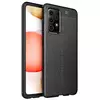 Чехол бампер для Samsung Galaxy A72 Anomaly Leather Fit Black (Черный)