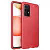 Чехол бампер для Samsung Galaxy A72 Anomaly Leather Fit Red (Красный)