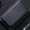 Чехол книжка для Xiaomi Poco F3 Anomaly Carbon Book Black (Черный)