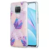 Чехол бампер для Xiaomi Mi 10T Lite Anomaly Marble Plating Pink Purple Marble (Розово Фиолетовый Мрамор)