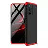 Чехол бампер для Xiaomi Poco F3 GKK Dual Armor Black&Red (Черный&Красный)