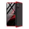 Чехол бампер для OnePlus 9R GKK Dual Armor Black/Red (Черный/Красный)