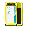 Противоударный чехол бампер для Sony Xperia XA Ultra Love Mei PowerFull Yellow (Желтый) 