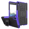 Противоударный чехол бампер для Sony XperiA XZ Nevellya Case (встроенная подставка) Purple (Пурпурный) 