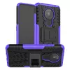 Противоударный чехол бампер для Nokia 5.3 Nevellya Case (встроенная подставка) Purple (Пурпурный) 
