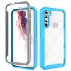 Чехол бампер для Motorola One Fusion Plus Anomaly Hybrid 360 Sky Blue&Gray (Небесно Голубой&Серый)