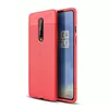 Чехол бампер для OnePlus 8 Anomaly Leather Fit Red (Красный)
