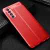 Чехол бампер для Oppo Reno 4 Pro Anomaly Leather Fit Red (Красный) 